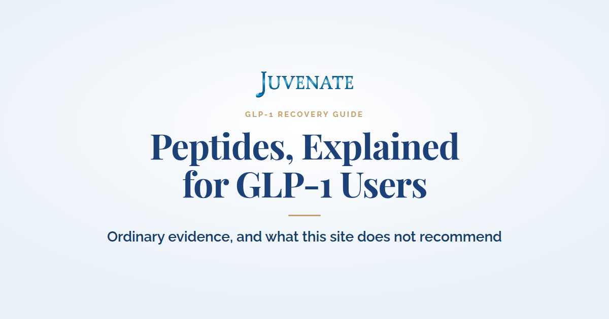 Peptides, explained: what’s legit for GLP-1 users and what to skip